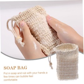 Beavorty 6pcs Portable Bags Exfoliating Soap Pouches for Quick Drying for Home Travel and Outdoor Use