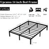 Upcanso California King Metal Bed Frame, 14 Inch Heavy Duty