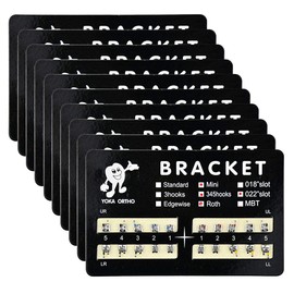 10 Paquetes de Metal Dientes Dentales Ortodoncia Soportes Soportes, de Acero Inoxidable, Mini Roth 022 Ganchos 3-4-5,para Tratamiento de Ortodoncia Dental