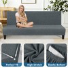 MAXIJIN Waterproof Futon Cover Full Size Washable Armless Sofa Bed