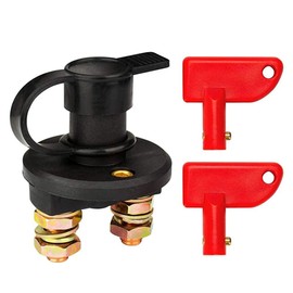 12V 24V 200A Car Auto Battery Switches Isolator Disconnect Cut Off Power Kill Switch Master Power Cut Out/Off Kill Switches for Marine Car Boat RV ATV Vehicles
