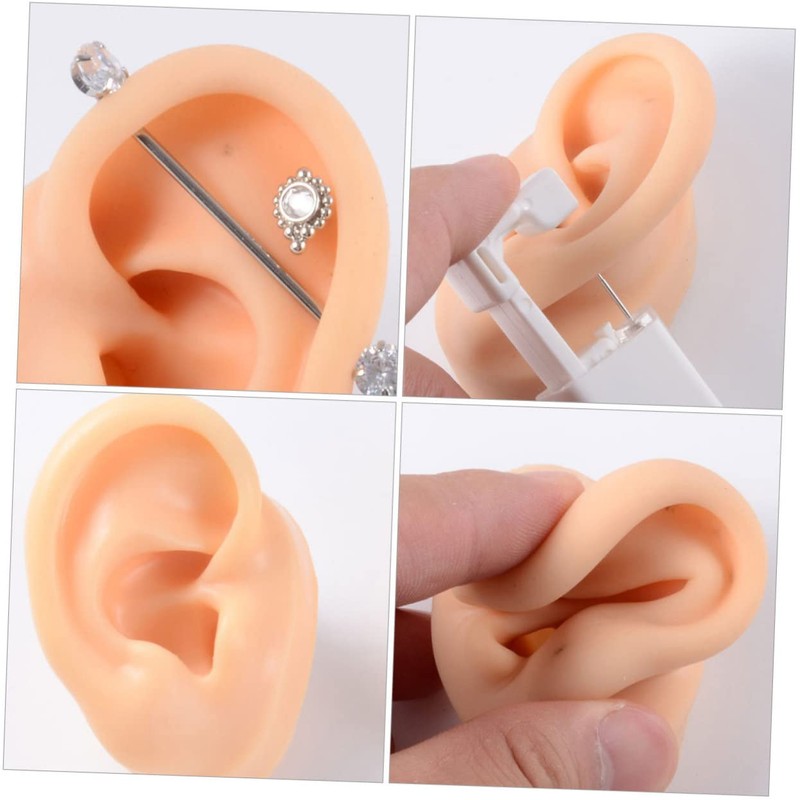 Beavorty Ear Models 2 Pack Fake Ears for Piercing Practice