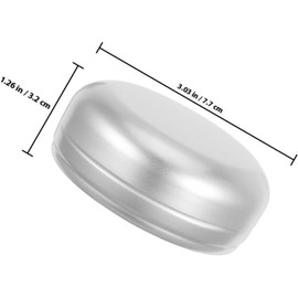 Jabonera Redonda de Aluminio WEKAMOS 50UZ7AY5MUOOX1344P129QSEO con Tapa y Drenaje (4 Piezas)