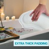 4D Bath Pillow with 8 Strong Non-Slip Suction Cups, Bath