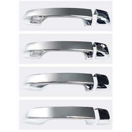 Replacement Parts for 8X for 2010-2020 Toyota 4Runner Chrome Smart Keyless Side Door Handle Cover Trim Mod-GS95-10383