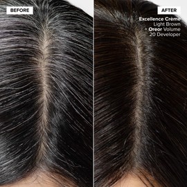L'Oréal Technique Excellence Crème Permanent Hair Color - Long-Lasting Hair Dye, Rich Formula With No-Drip Application, Superb Gray Coverage, Lt Brown