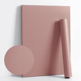 Dimoon 78.7''x17.7'' Pink Peel and Stick Wallpaper Contact Paper Modern Self Adhesive Wall Paper Removable Renter Friendly Textured Solid Color Shelf Cabinet Vinyl Roll (78.7''x17.7'',Rose Pink)