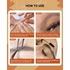 NAGARAKU Eyebrow Extension 0.07mm I-Curl Length 9mm-11mm Brown