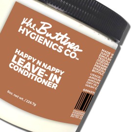 The Butters Hygienics Co Happy N Nappy Deep Conditioning Leave-In | Avocado Oil, Agave for kinky, nappy, wavy, natural, black hair