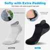 ZANZER (6 Pairs) Athletic Ankle Socks 6 Pairs Thick Cushion