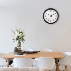 Nuovo 10 Inch Round Wall Clock Silent & Non-Ticking Retro Wall Clock Operated for Living Room Bedroom Kitchen(26 cm/ 10")