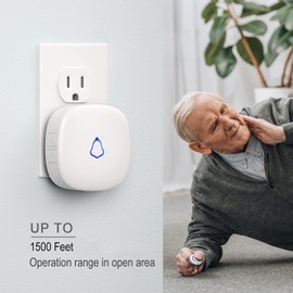 Wireless Caregiver Pager, Medical Alert Systems with 3 Call Buttons and 3 Receivers for Seniors/Elderly at Home, Emergency Panic SOS Call Bell, Nurse Calling & Patient Assistance Alert