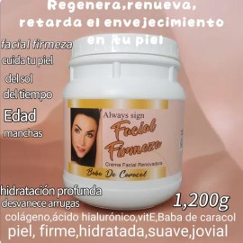 Crema Facial Firmeza Renovadora Baba De Caraco,colágel1200gg