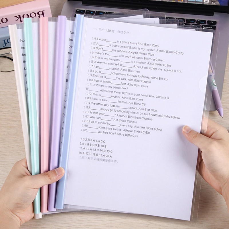 Clear File Storage Holder, A4 Large Capacity, Set, Abrasion Resistant,