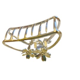 Hair Claws & Clamps Silver Plated Flower Design Hair Claws Nonslip Clip Thic Curly Thin Hair Use For Women Girls
