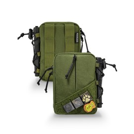 TACTICAL_GEEK Block E Series EDC Pouch Compact Belt Bag, Multi-Purpose Molle EDC Bag Gadget Organiser, Multi-Purpose Molle Tool Pouch for Multitools, Nylon Everyday Tool Organiser Bag, E4.0 Green