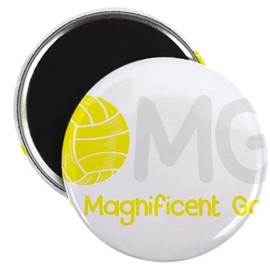 CafePress Water Polo Team Player Funny Goalie Waters Magnets 2.25" Round Magnet, Refrigerator Magnet
