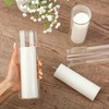 Didaey 3 Sets White Pillar Candles and Glass Candle Holders,