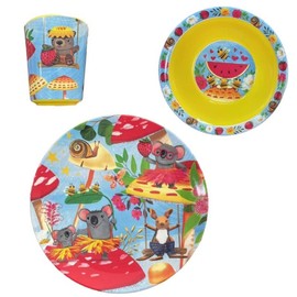 La La Land Children’s Melamine Set Bush Party