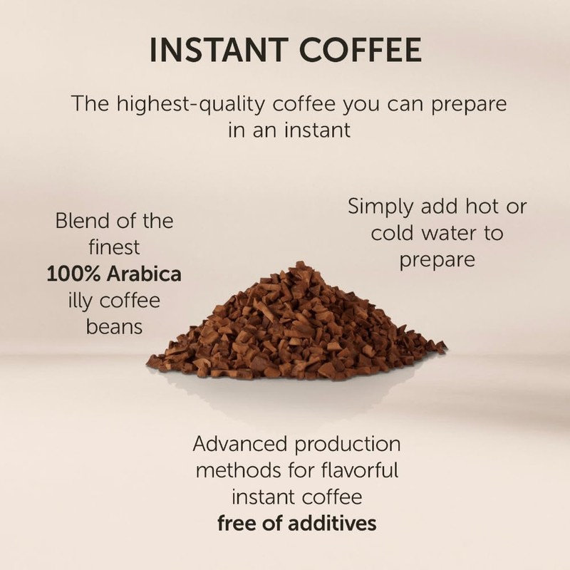 illy Instant Coffee- 100% Arabica Coffee – Intenso Dark Roast