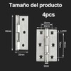 Bisagras para Puerta de Acero Inoxidable, 4 piezas Bisagras de