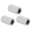 PATIKIL 3/8"-16 UNC 304 Stainless Steel Hex Coupling Nuts, 3Pcs