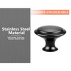 18 Pcs Black Cabinet Drawer Knobs, 1.13" Pulls and Handles