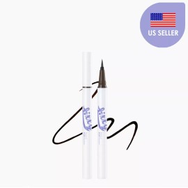 Peach C [Peach C] Brush Fixxyliner - 2 Colors, K-beauty, US Seller, FREE SHIP, FREE GIFT - 02 Brwon