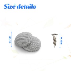 BESULEN 60 Pcs Car Roof Headliner Repair Kit, Grid Cloth Repair Button with Installation Tool, Auto Roof Snap Rivets Retainer for Interior Ceiling Cloth Fixing Repair Buckle (Gray)