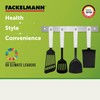 Fackelmann Slotted Turner Arcadalina of, Black/White, 34 x 8 x