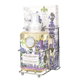 Michel Design Works Foaming Hand Soap and Napkin Caddy Set, Lavender Rosemary