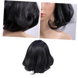Baluue Short Straight Synthetic Wig Flat Bangs for Women Lace Front Natural Looking Hair Replacement for Daily Wear and Special Occasions