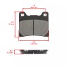 Caltric Front Rear Brake Pads for Yamaha V-Star 1100 Classic