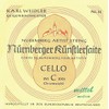 NŸrnberger Strings For Cello KŸnstler 3/4 C Chrome steel;