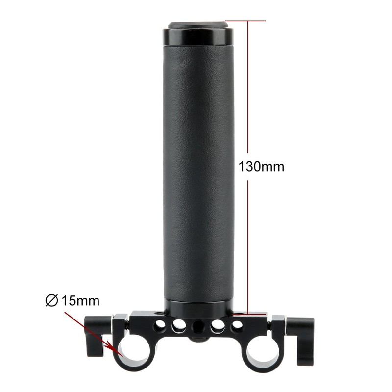 NICEYRIG DSLR Mid-handle Grip with 15mm Rod Clamp for Camera