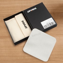 DOMAT Geldbörse Leder Herren mit RFID Schutz Echtleder Männer Portemonnaie Münzfach Bifold Kreditkartenhalter 2 Kartenfächern＆2 Fächer für Bargeld Wallet Querformat (Gelbbraun)