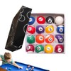 Billiard Balls - Pool Table Set - 16 Piece Mini
