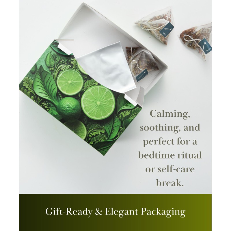 EZR Leaf Lemon Verbena Herbal Tea Caffeine-Free Decaf Relaxing Blend
