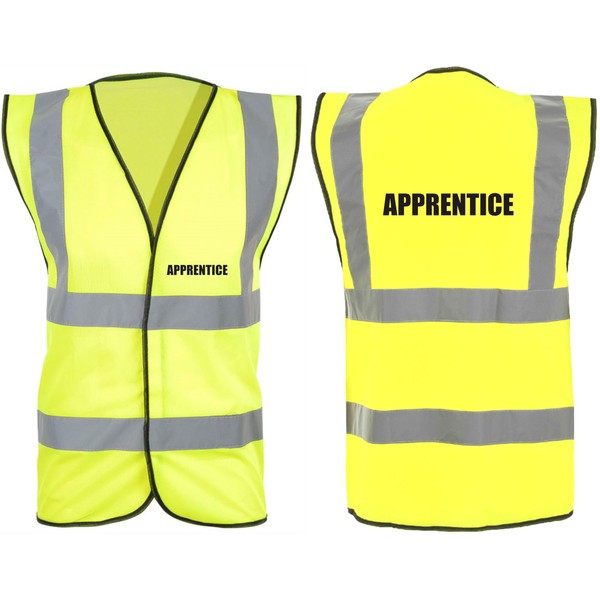 Apprentice Hi Vis Safety Vest - Reflective High Visibility Waistcoat