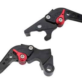 IDEXPOR Motorcycle Brake Levers Clutch Brake Lever Handle CNC Adjustable Short Compatible with R3