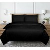 Ev Dekor® Single Duvet Cover Set Hotel Quality Stripes Satin