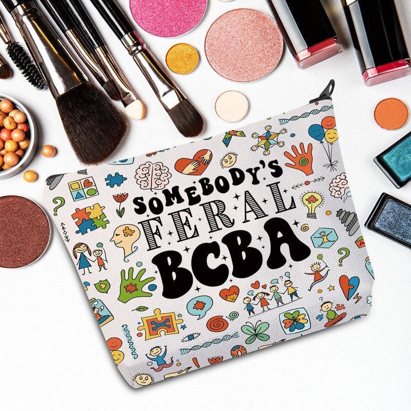 BCBA Makeup Bag BCBA Gift Behavior Teacher Gift Behavior Specialist