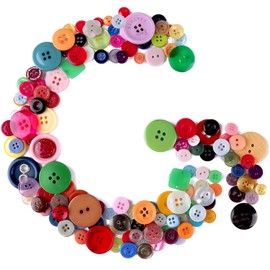 Greentime Buttons for Craft,250~300Pcs Mixed Colors Round 2 and 4 Holes Resin Buttons for Hand-Painted Sewing DIY Crafts, Easter Egg Fillers Decorative