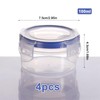 Jinsion Set of 4 PP5 Food Storage Containers with Lid,