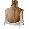 LRUI Pizza Peel Rack, Steel 4 Available Slots for Pizza