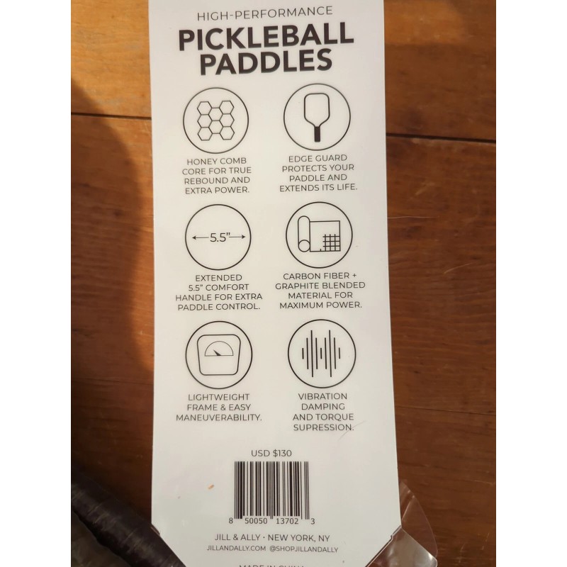 Jill & Ally Animal Print Pickleball Paddle 2-Pc Set