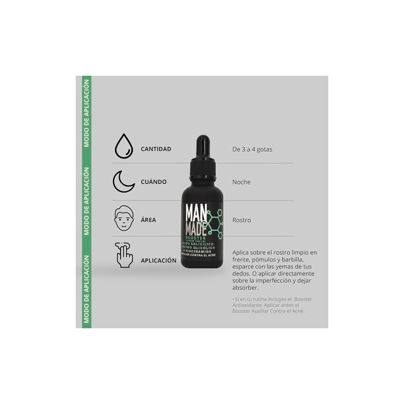 Man Made Booster - Serum Anti-Acne: Ácido Salicílico 1.5% +