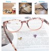 OLOMEE Reading Glasses Women Cute Small Round Readers +1.50 for