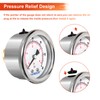Pool Filter Pressure Gauge Water Proof 60psi 1/4" NPT Back