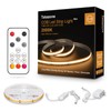 Tatazone Orange Color COB Led Strip Lights with RF Remote,